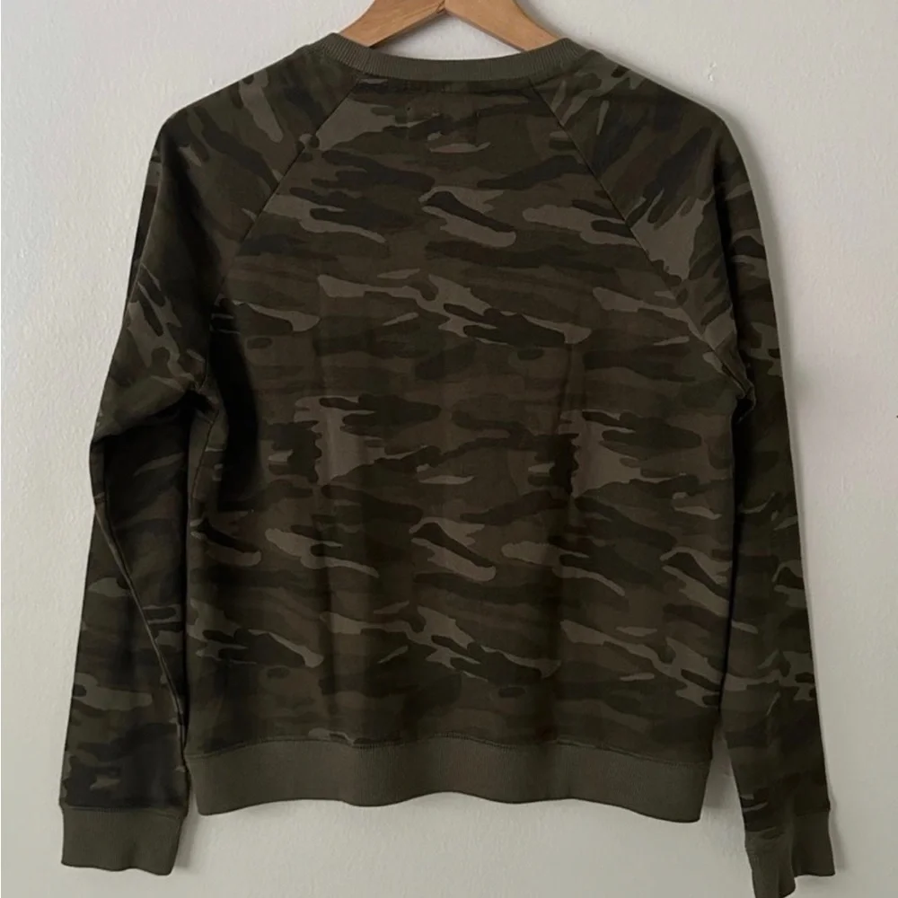 Lucky Brand Classic Camo Crewneck Pullover Sweatshirt Size M
